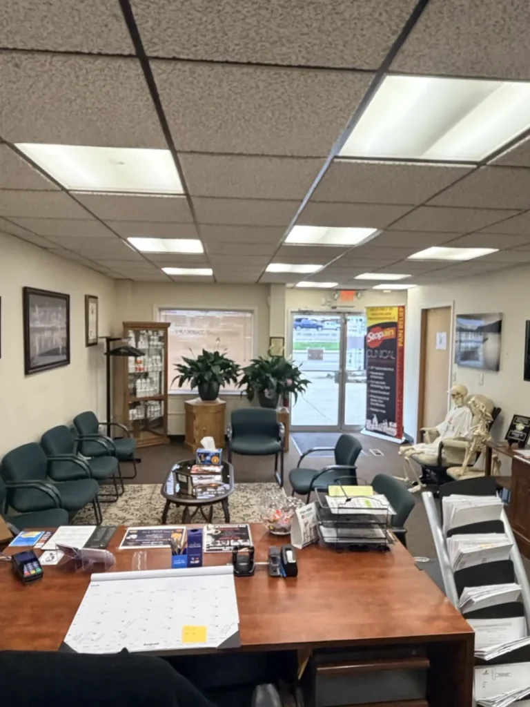 Front lobby and waiting area at Bell Chiropractic & Wellness Center