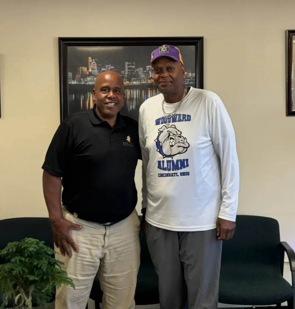 Dr. Henry Bell with a patient at Bell Chiropractic & Wellness Center